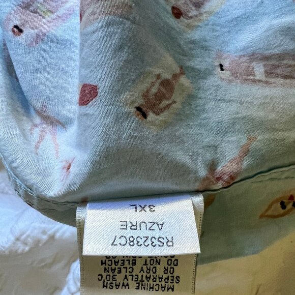 Bugatchi Men’s Shirt Novelty Print Sunbathers Beach Button-Up Short Sleeve | 3XL - Picture 11 of 11